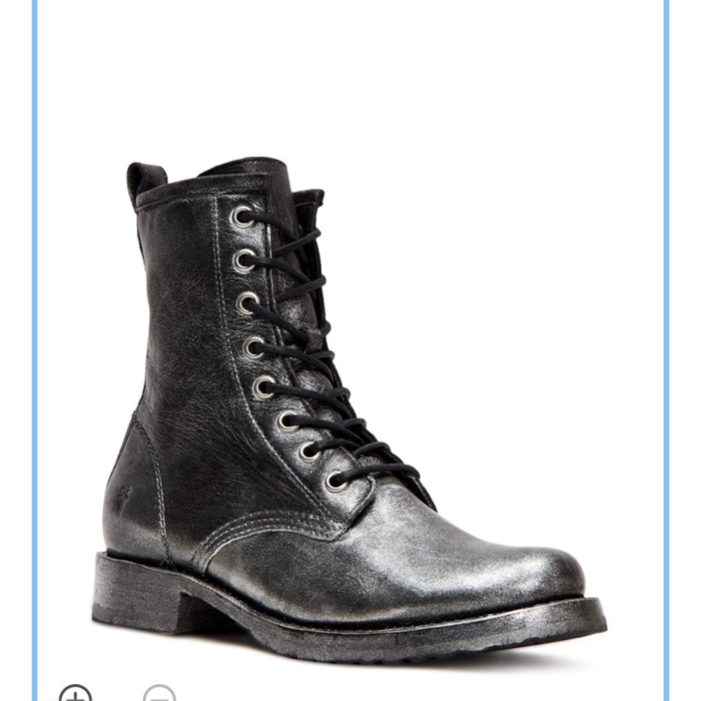 FLASH SALE FRYE Veronica Combat Leather